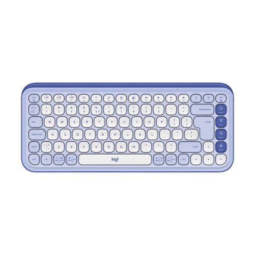 מקלדת Logitech Pop Icon Keys בחיבור אלחוטי בגוון לילך