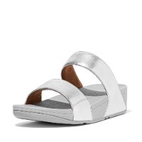 לולו סלייד כסף רצועות חלקות פיטפלופ FITFLOP