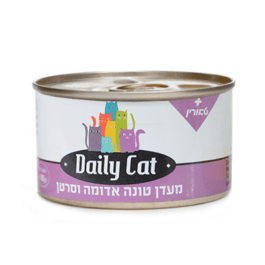 דיילי קט מעדן לחתולים בטעם טונה אדומה וסרטן 85 גרם