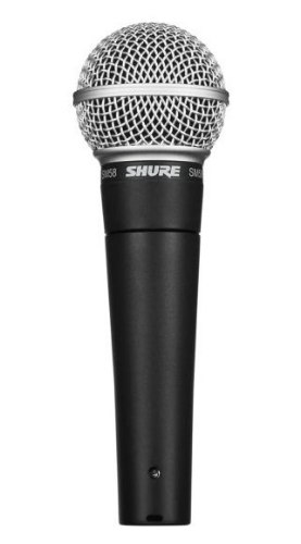מיקרופון ווקאלי קרדיואידי Shure SM58 להופעות ולהקלטות אולפן
