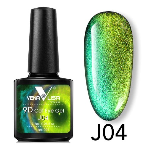 לק ג’ל עין החתול  J04 9D  ונליסה  VenaLisa
