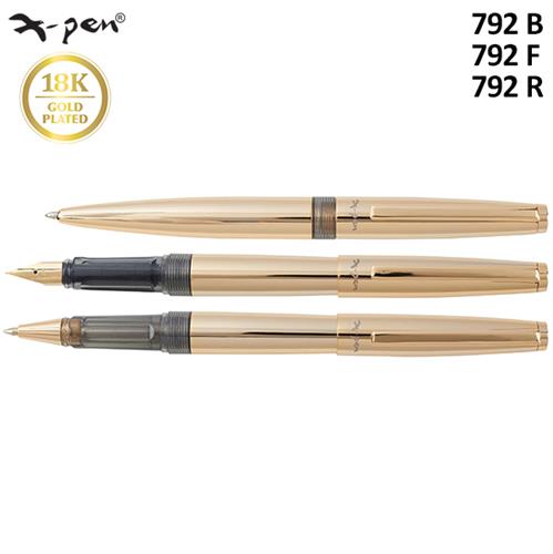 עט צפוי זהב 18k אוש'י XP-792-GP X-Pen HOSHI