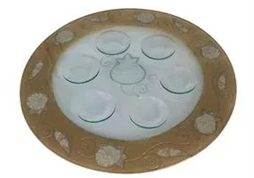 צלחת סימני ראש השנה דגם רימונים