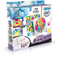 ערכת יצירה צבע נשפך לילדים - Pouring Art Kit