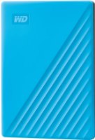 כונן קשיח חיצוני בצבע כחול Western Digital WDBYVG0020BBL My Passport 2TB – פריט בודד בצבע כחול בהיר עם לוגו WD 4K