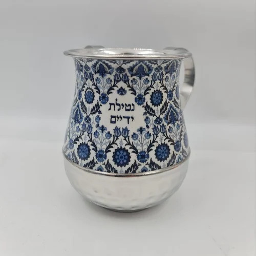 נטלה מתכת בשילוב ציור אתני מהודר