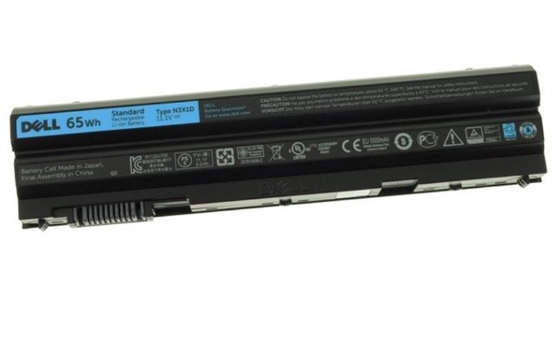 סוללה מקורית למחשב נייד דל לטיטיוד Latitude E6540 E6440 E5530 E5430 E6520 E6420 6-cell Laptop Battery 65Wh - N3X1D