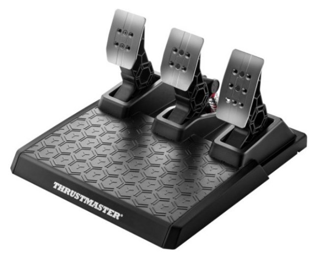 דוושות סימולטור נהיגה Thrustmaster T-3PM עם ראשי מתכת והתנגדות בלם מתכווננת