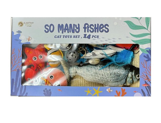 "SO MANY FISHES"  toys for cat