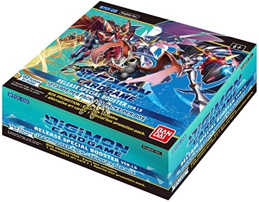 קלפי דיג'ימון בוסטר בוקס Digimon Card Game 2021 CCG Release Special Booster Box V 1.5 English