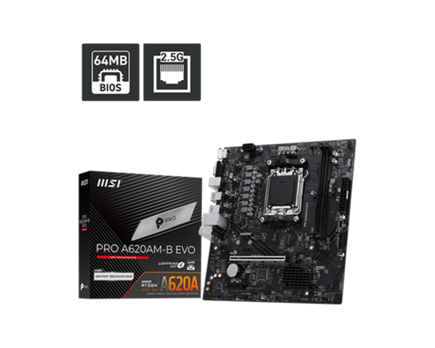 לוח אם MSI PRO A620AM-B EVO