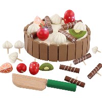 עוגת בישקוטים מעץ לילדים|מק"ט W10B321|קפיץ קפוץ