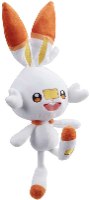 פוקימון בובת פרווה סקורבאני 20 ס"מ POKEMON Scorbunny