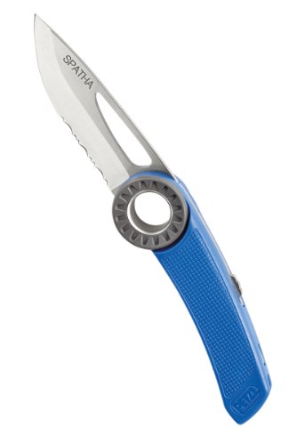 סכין לחיתוך חבלים/חילוץ Petzl - SPATHA-כחול