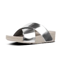 לולו קרוס סלייד כסף מטאלי פיטפלופ FITFLOP