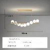 מנורת תקרה בסגנון חלבי- 9 ראשים - נברשת תקרה דקורטיבית מודרנית – שלושה אורכים, שני סגנונות עיצוב, עוצמה בהתאמה אישית