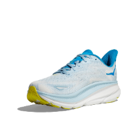 Hoka Clifton 9 Wide נעלי ספורט גברים הוקה קליפטון 9 רחבות בצבע כחול קרח צהבהב | הוקה גברים