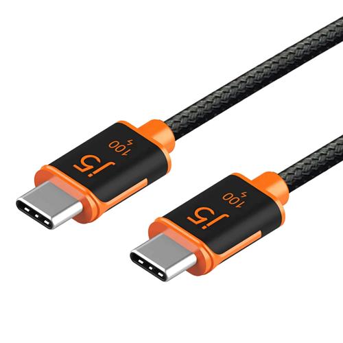 כבל טעינה j5create USB-C 100W באורך 3 מטר