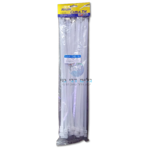 חבילה אזיקונים לבנים 76-88X400 מ"מ (40 יח')