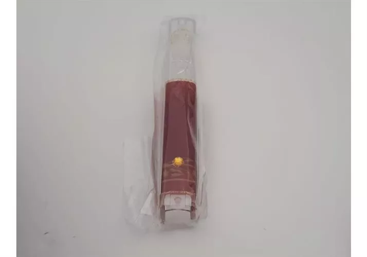 מזוזה פלסטיק שקוף בורדו מעוטר