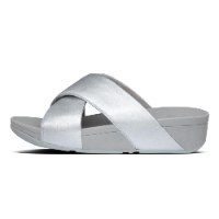 לולו קרוס סלייד סילבר פיטפלופ FITFLOP
