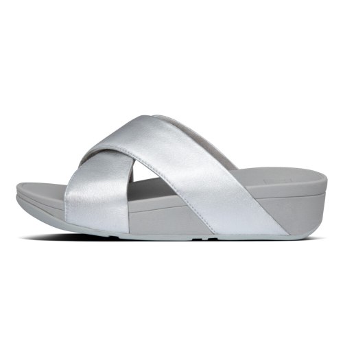 עותק של לולו קרוס סלייד סילבר פיטפלופ FITFLOP