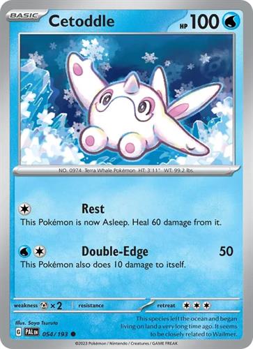 קלף בודד single פוקימון - cetoddle - Paldea Evolved - 054/193