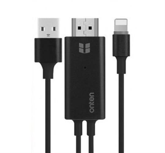 כבל HDMI למכשירי אייפון - חיבור המכשיר לטלוויזיה - Plug and Play - חברת ONTEN