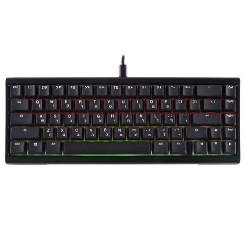 מקלדת מכנית Ducky ProjectD Tinker 65 Cherry Brown Switch עברית/אנגלית