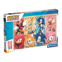 קלמנטוני - פאזל 60 חלקים מקסי סוניק - Clementoni Maxi Puzzle  SONIC
