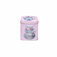 קופסת פח קטנה תה פינק