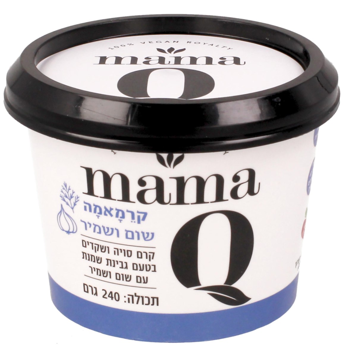 קרמאמא קיו – גבינת שמנת שום שמיר 240 גרם