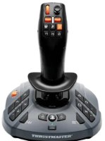 בקר טיסה Thrustmaster SimTask Farmstick PC/PS5 – בקר שחור-אפור עם ידית וכפתורים רבים על הבסיס