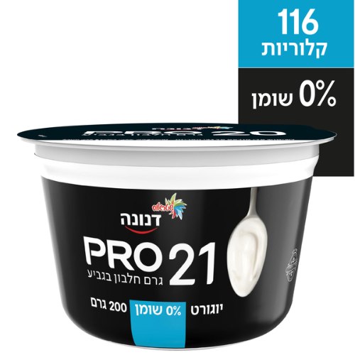 יוגורט פרו 21 גרם חלבון 0% שומן