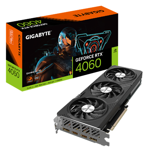 כרטיס מסך Gigabyte RTX 4060 GAMING OC 8GB DP HDMI