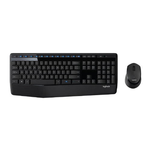 מקלדת ועכבר אלחוטיים Logitech MK345 צבע שחור