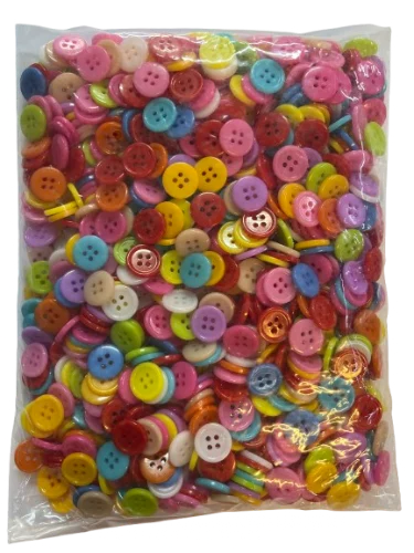 ארט כפתורים צבעונים 1000יח'