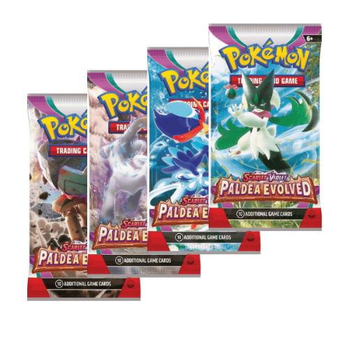 Pokemon TCG:Scarlet&Violet 2 Paldea Evolved Booster Packקלפי פוקימון מקוריים חבילת בוסטר סקרלט ויולט