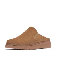 כפכפי זמש פיטפלופ צבע חום טאן GEN-FF Suede Mules