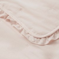 שמיכת קיץ מפנקת בשילוב מלמלה ורקמה צבע ורוד - Laura Ashley
