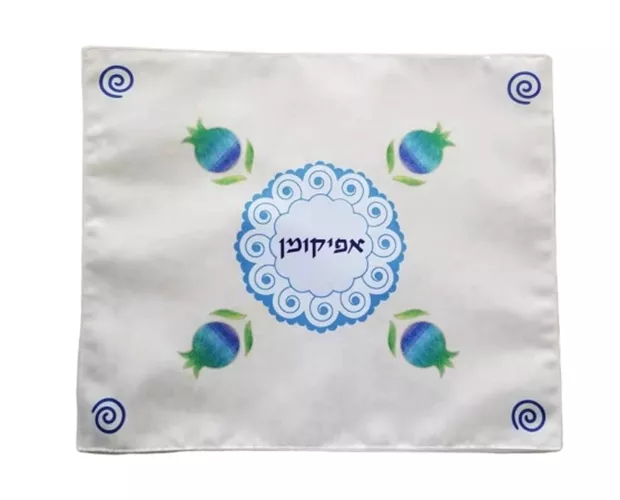 כיסוי לאפיקומן אקוורל הדפס משי