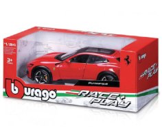 דגם בוראגו מכונית פרארי אדומה Ferrari Purosangue Red 1/24