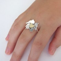 טבעת "הלב שלי שלך" - זהב וכסף