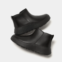 Fit-Flop F-Mode Flatform Zip Ankle Boots Black פ-מוד פלאט פורם שחור נשים