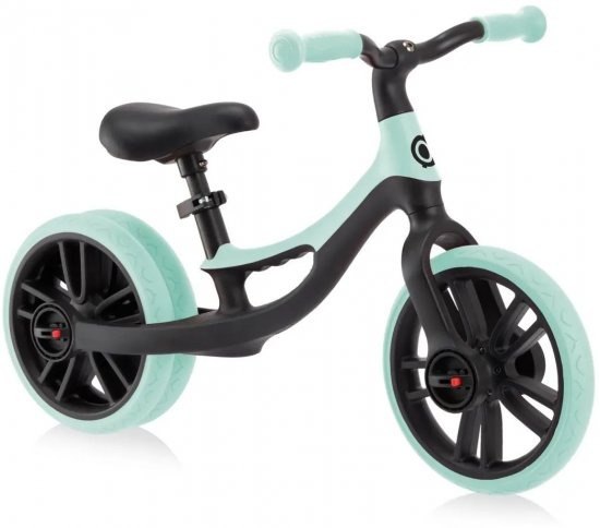אופני איזון לילדים עם גלגל אחורי כפול גלובר Globber GO Bike Elite Duo בצבע מנטה פסטל