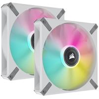 Corsair iCUE ML140 RGB ELITE Premium 140mm PWM לבן - שני מאווררים