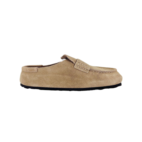 Birkenstoc Naples Wrapped Taupe Suede  - כפכפי בירקנשטוק