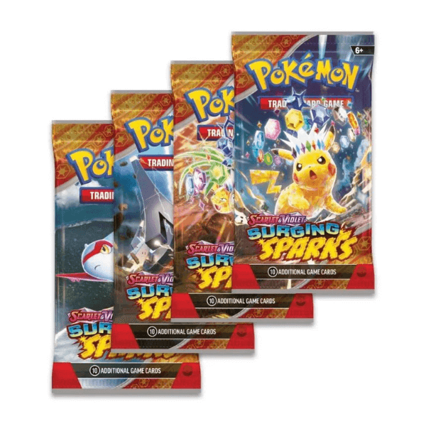 Pokemon TCG:Scarlet & Violet 8 Surging Sparks Booster Pack קלפי פוקימון מקוריים חבילת בוסטר