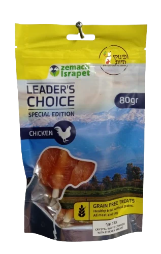 עלה עוף לידרס צ'ויס LEADER'S CHOICE ללא דגנים 80 גרם