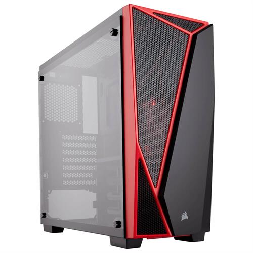 Corsair Carbide SPEC-04 Tempered Glass Mid-Tower Gaming Case Black/Red